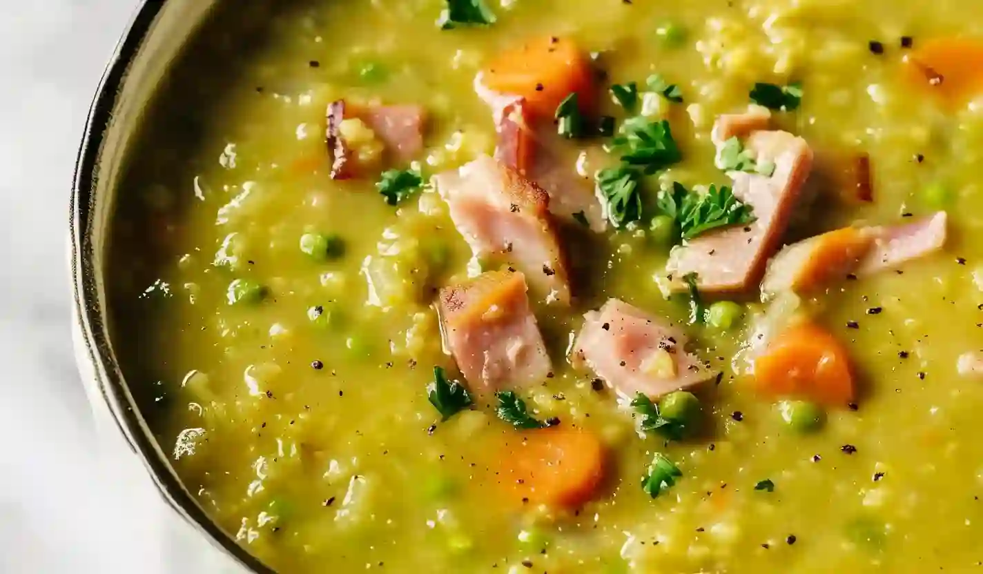 Cozy Comfort: Easy One-Pot Split Pea & Ham Soup for Chilly Days